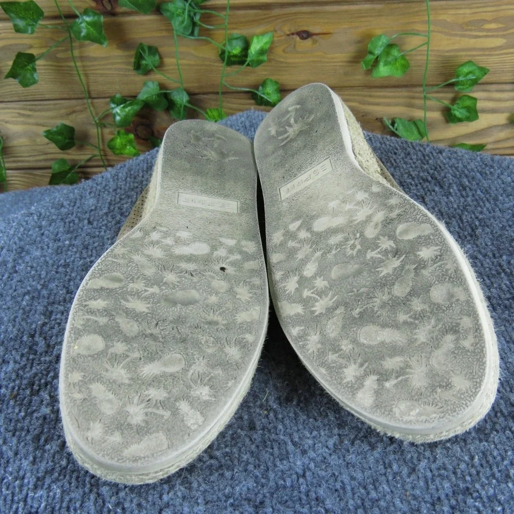 ESPRIT Nadine‎ Women's 9.5 Tan Textile Slip-On Espadrille Comfort